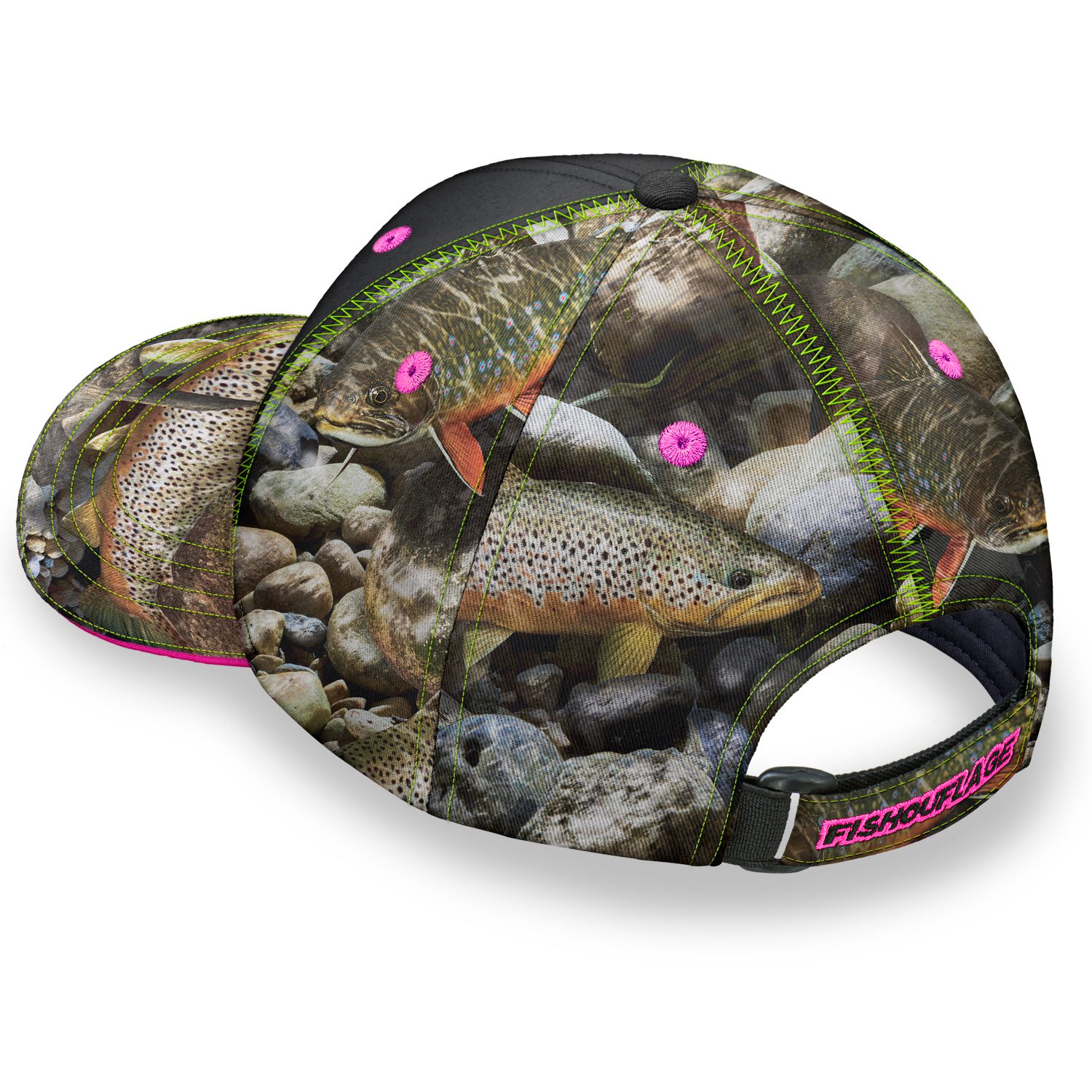 Dockside Ladies Cap (Trout/Pink) - Image 2